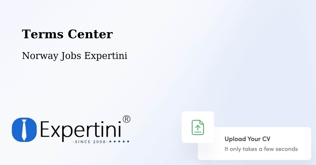 Terms Center - Norway Jobs Expertini